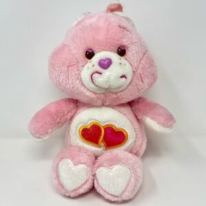 Care Bear Love-A-Lot Pink Bear Vintage 1983 Kenner Plush Stuffed Animal Soft Toy